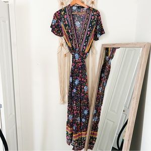 Tie down wrap dress women’s